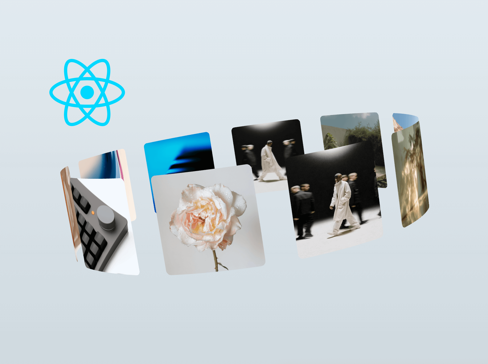 Three.js 3D Image & Video Carousel - Slider - React Three Fiber (R3F)