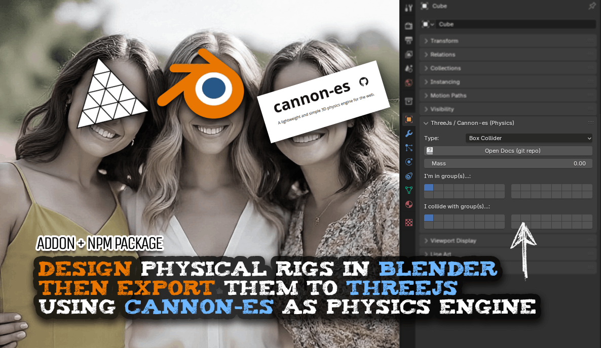 Threejs Cannon-es Blender Rigger