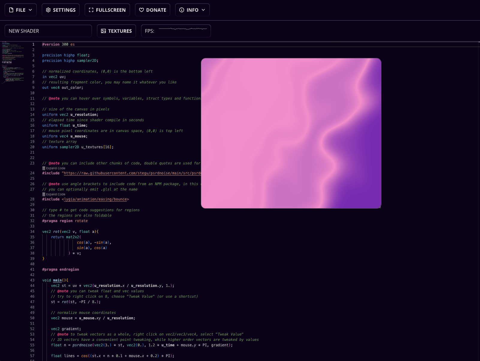 GLSL viewer