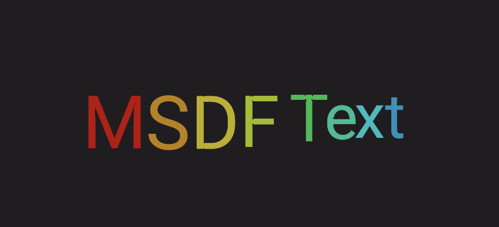 Three MSDF Text WebGPU